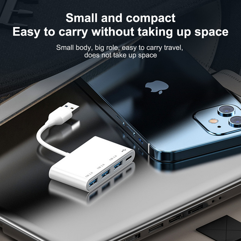 USB C HUB 4 porti C tipa USB uz USB 3.0 2.0 HUB sadalītāja USB-C adaptera dokstacija Macbook Pro iPad virsmai Samsung S21 Xiaomi