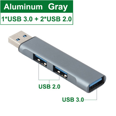 Hub USB Splitter One 3.0 i Two 2.0 Adapter brze brzine Multi USB 3 priključka Extensor za Macbook Laptop PC Računalna oprema