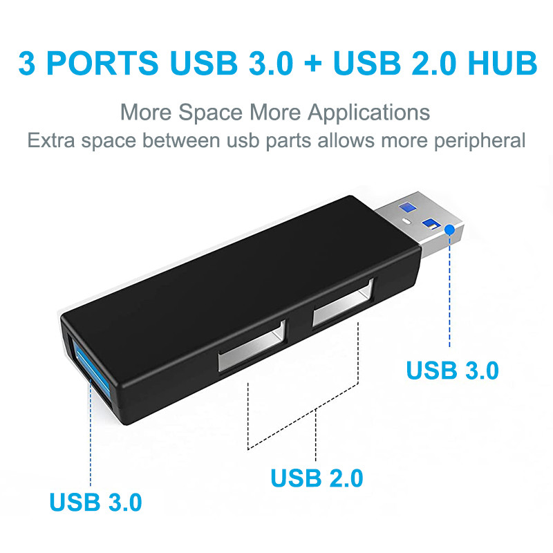 Hub USB Splitter One 3.0 i Two 2.0 Adapter brze brzine Multi USB 3 priključka Extensor za Macbook Laptop PC Računalna oprema