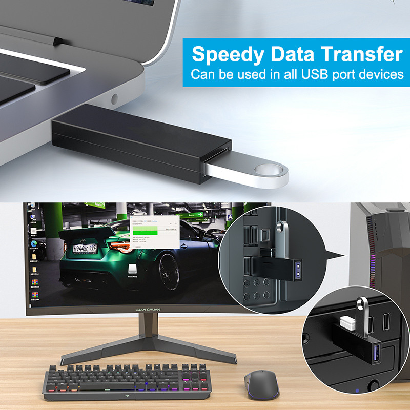 Hub USB Splitter One 3.0 i Two 2.0 Adapter brze brzine Multi USB 3 priključka Extensor za Macbook Laptop PC Računalna oprema