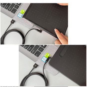 Συνδεδεμένη γραμμή USB γενικής χρήσης 1,5 μέτρου για ταμπλέτες Wacom , Tablets Intuos CTL-471 / 472 / 671 / 671 / 490 / 690 / 4100