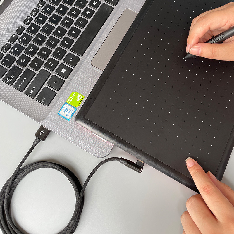 Linie conectată prin cablu USB universal de 1,5 metri pentru tablete Wacom , tablete Intuos CTL-471 / 472 / 671 / 671 / 490 / 690 / 4100