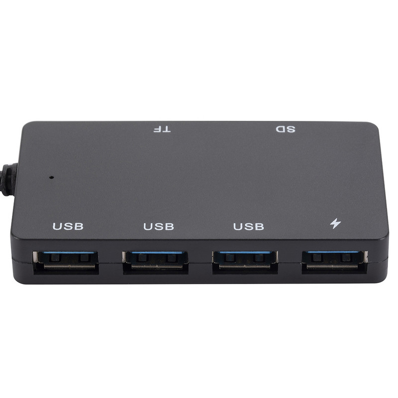 USB 3.0 hub, nagy sebességű 6 portos elosztó TF/SD kártyával Xiaomi MacBook laptop PC számítógéphez USB Type C – USB 3.0 2.0 hub