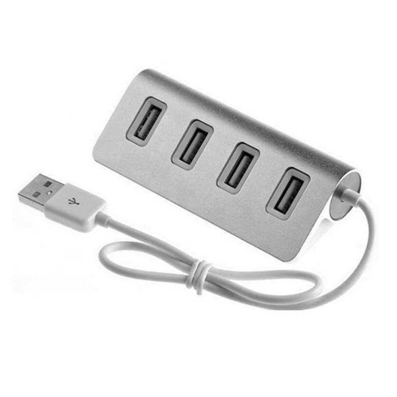 kebidu High Speed Mini 4 porta Plavo LED svjetlo USB Hub Splitter Aluminium Power for Apple Mac Macbook Laptop Desktop PC Computer