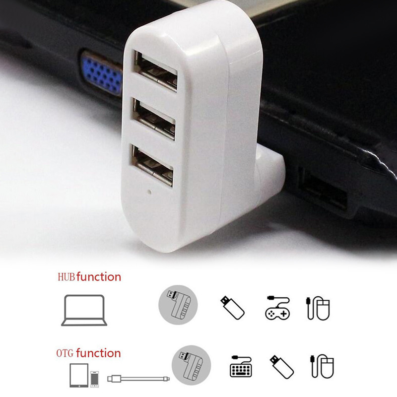 RYRA USB C jaotur 3-ühes kiire laiendaja 2.0 multifunktsionaalne mitme jaoturi adapter Sülearvuti Sülearvuti Kontoritarvikud