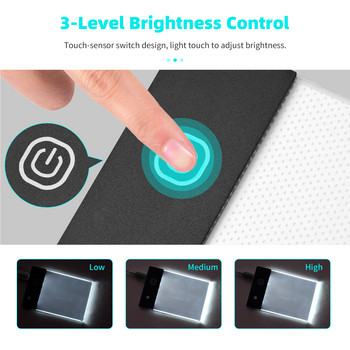 Κιτ βιβλίου Flip with Mini LED Light Pad Hole Design 3 Level Brightness Control Light Box 300 Sheets Paper Paper Flipbook