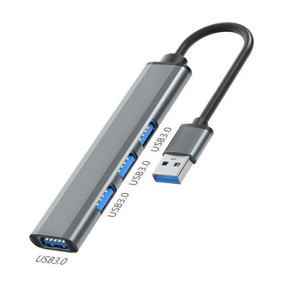 USB-A centrmezgls USB HUB 3 0 sadalītājs 3 ports USB3.0/2.0 ar TF/SD karšu lasītāju liela ātruma datu pārsūtīšana datoram klēpjdatoram Macbook datoram