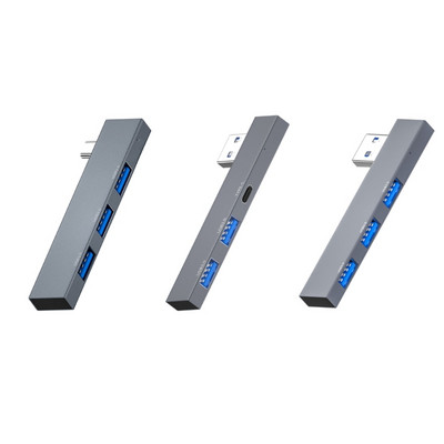 C típusú hub többportos adapter 3 az 1-ben Hordozható USB 3.0 2.0 portok Kártyaolvasó Hordozható hub USB elosztó PC billentyűzethez