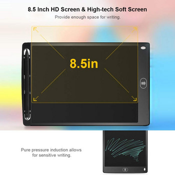 Ταμπλέτα 8,5 ιντσών γραφής LCD Ψηφιακά ταμπλέτες γραφικών Ηλεκτρονική χειρόγραφη οθόνη LCD με σχέδιο Tablet Pad Notepad στυλό για παιδιά