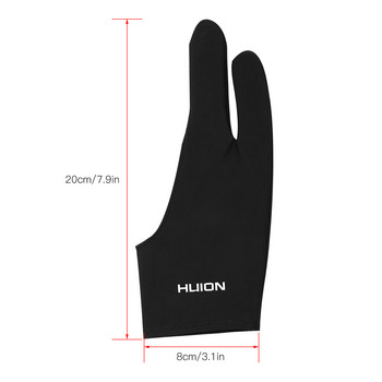 Γάντι ζωγραφικής Huion GL200 με δύο δάχτυλα Δωρεάν Γάντι Τάμπλετ καλλιτέχνη για ταμπλέτες σχεδίασης γραφικών Huion/Wacom/BOSTO/UGEE