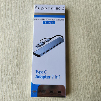 RYRA High Speed USB3.0 Type C Hub USB C 4/7 Ports USB 2.0 Hub PD TF Card Hub 3.0 USB Adapter Data Hub За аксесоари за компютърни лаптопи