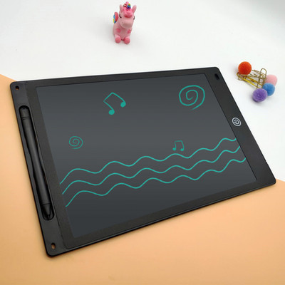 Tabletă de scris LCD de 12 inchi Tabloană electronică de desen pentru scris de mână, digitală, colorată, Cadouri de aniversare de Crăciun pentru copii