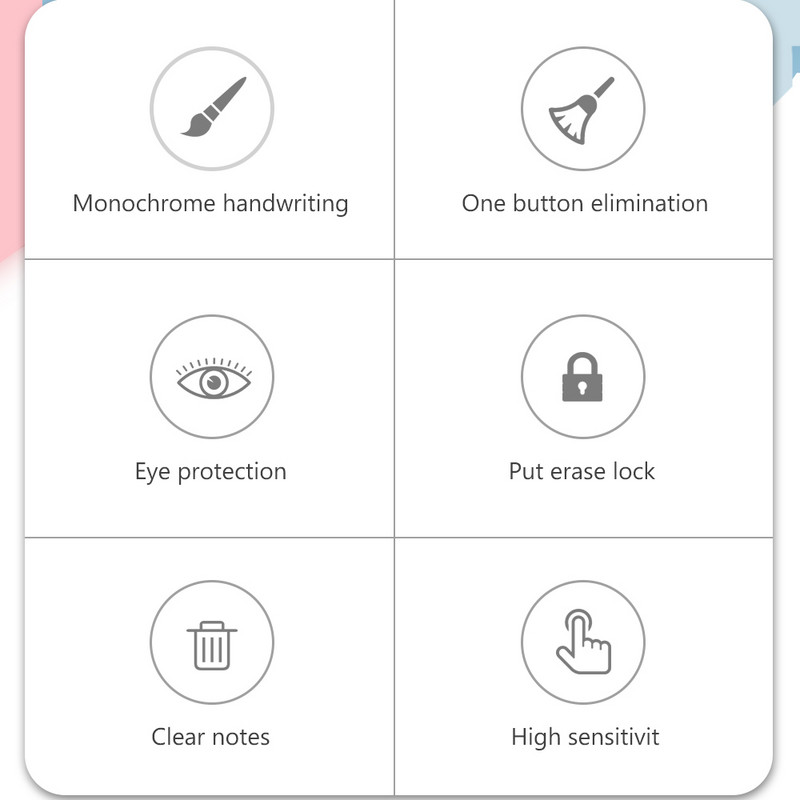 TISHRIC 12 colių skystųjų kristalų rašymo planšetės piešimo lenta LCD trynimo piešimo planšetė su ekranu Elektroninė lenta piešimui