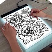 A4 LED gaismas spilventiņš dimanta gleznošanai, ar USB darbināms gaismas dēlis digitālās grafikas planšetdators zīmēšanas paliktņa mākslas gleznošanai