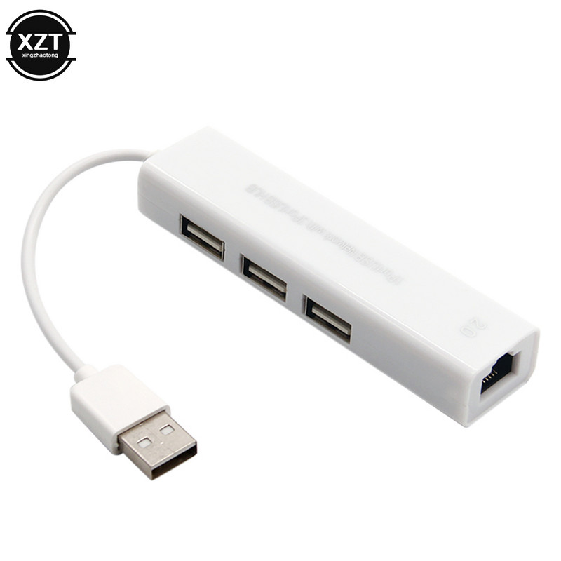 USB Ethernet USB-elosztó RJ45 Lan hálózati kártyához 10/100 Mbps Ethernet-adapter Mac-hez iOS Laptop PC Windows RTL8152 USB 2.0 hub