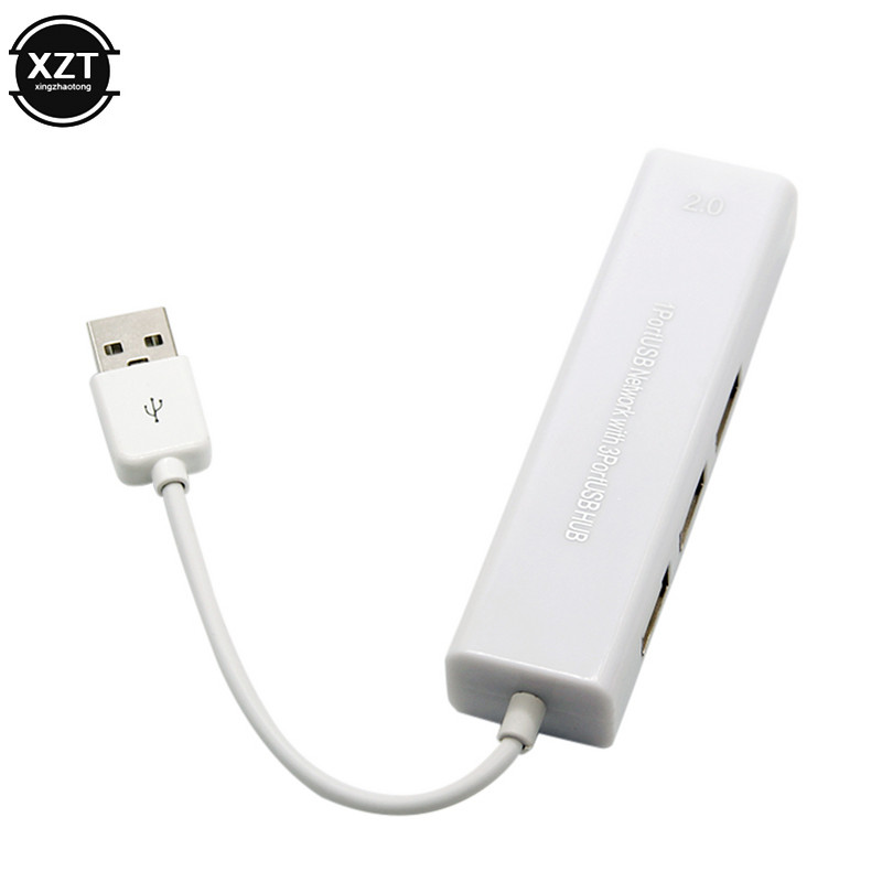 USB Ethernet USB-elosztó RJ45 Lan hálózati kártyához 10/100 Mbps Ethernet-adapter Mac-hez iOS Laptop PC Windows RTL8152 USB 2.0 hub