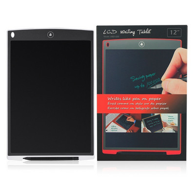 CHUYI 12 colių LCD rašymo planšetinis kompiuteris Skaitmeninis piešimo planšetinis kompiuteris Rašymo ranka pagalvėlės Nešiojama elektroninė planšetės lenta Itin plona lenta su rašikliu