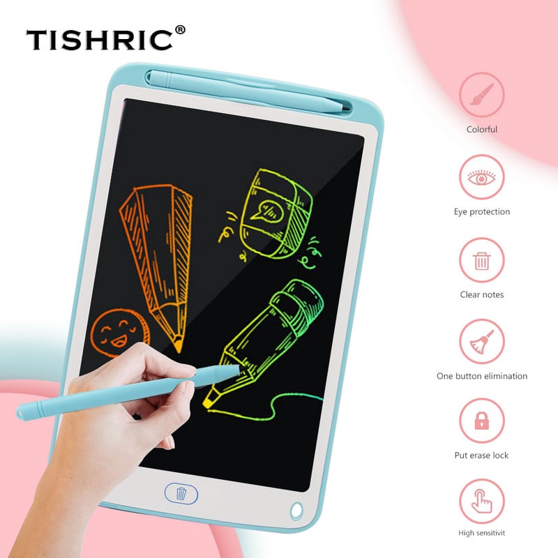 Tabletă grafică de 10 inci pentru desen Tabletă de scris LCD pentru copii Tablă pentru tablă de note Paintin Light Padg pentru desen