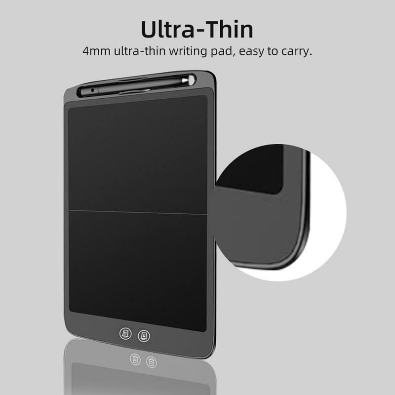 12-inčni LCD tablet za pisanje Elektronička digitalna ploča za crtanje Ultratanka podloga za pisanje Podijeljeni zaslon Brisanje jednim klikom s gumbom za zaključavanje