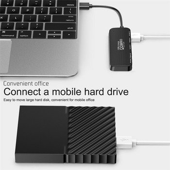 USB C HUB Type C към Multi USB 3.0 HUB адаптер за MacBook Pro Huawei Mate 20 сплитер 3 порта Micro SD TF четец на карти Аксесоари