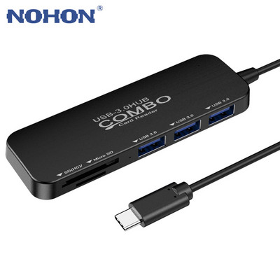 USB C HUB Type C na Multi USB 3.0 HUB Adapter za MacBook Pro Huawei Mate 20 Splitter 3 porta Micro SD TF čitač kartica Dodatna oprema