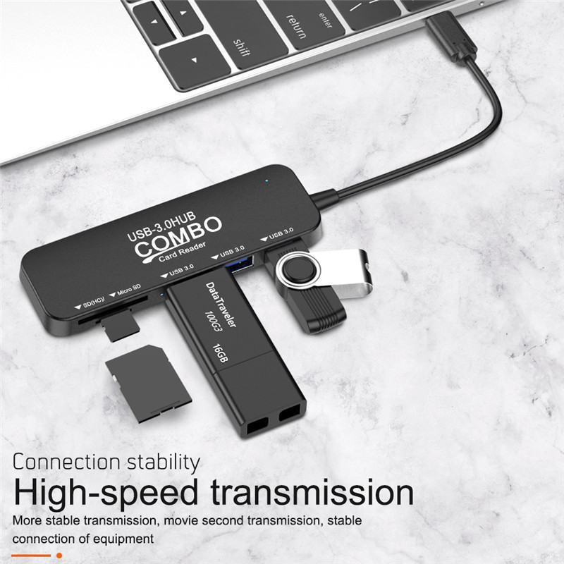 USB C HUB Type C na Multi USB 3.0 HUB Adapter za MacBook Pro Huawei Mate 20 Splitter 3 porta Micro SD TF čitač kartica Dodatna oprema