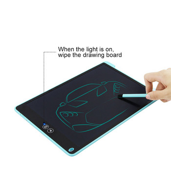 12-инчов LCD дъска за писане Цифрова електронна дъска за рисуване Графична дъска Цифров таблет Почерк Изтриваем блок Бележник за подарък за деца