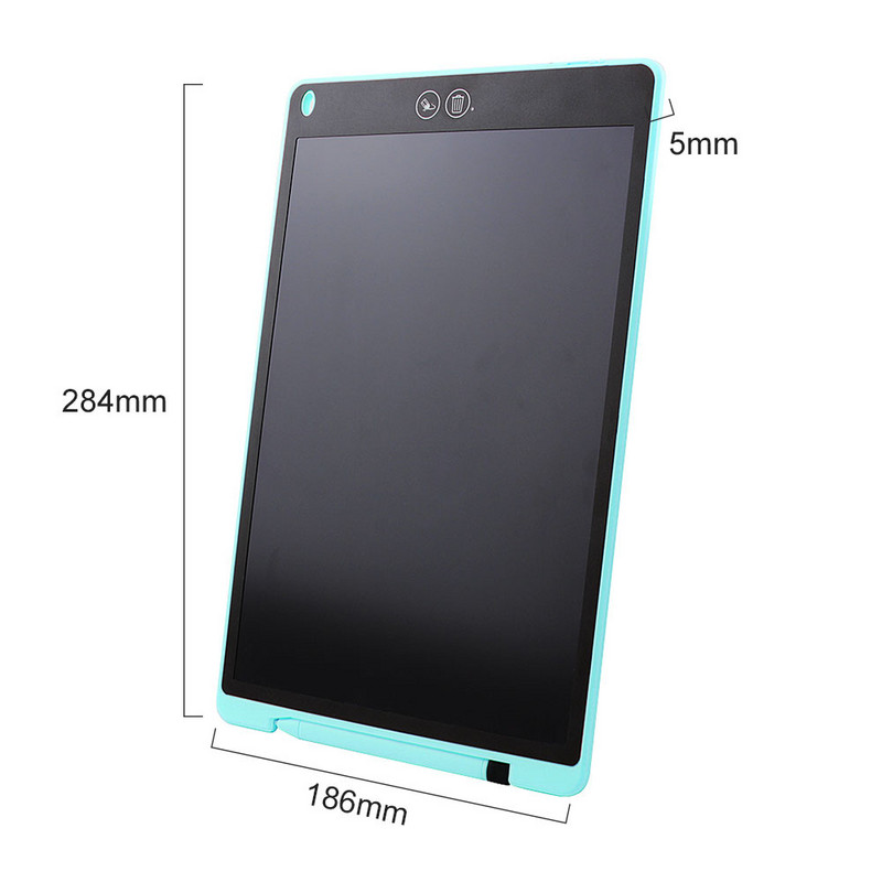 12 colių skystųjų kristalų rašymo lenta Skaitmeninė elektroninė piešimo grafinė lenta Skaitmeninė planšetė, rašymo ranka, trinamas bloknotas, skirtas vaikams Dovana