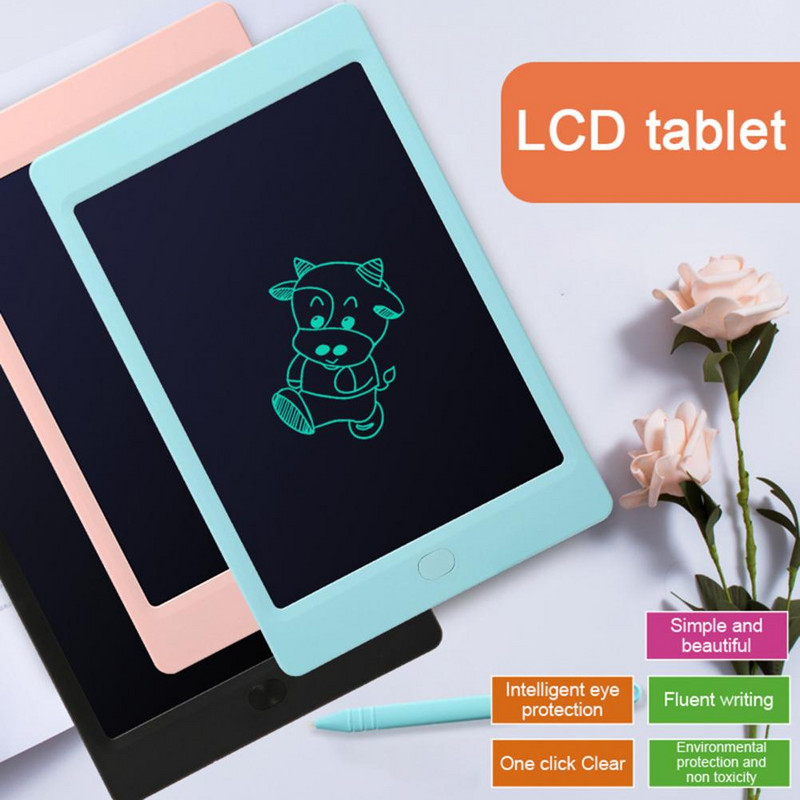 Itin plonas, naudingas 8,5 colio vaikams skirtas išmanusis rašomasis planšetinis kompiuteris Dovanos LCD rašomasis planšetinis kompiuteris be dulkių vaikams