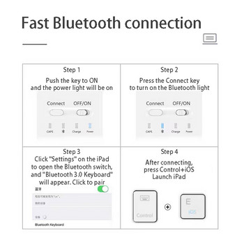Ρωσικό ασύρματο πληκτρολόγιο Bluetooth για Tablet ipad Mini πληκτρολόγιο και ποντίκι Πορτογαλικό/ισπανικό κιτ πληκτρολογίου για ipad Pro Air 4