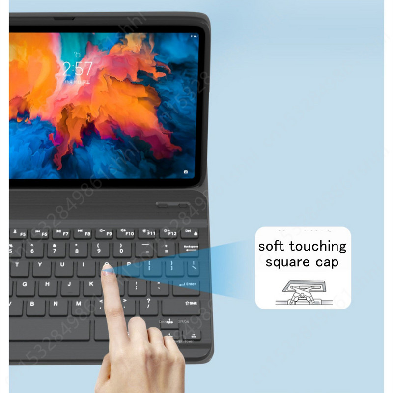 Clavier su Bluetooth suderinama Azerty Francais klaviatūra, skirta iPad Xiaomi Lenovo Tablet Rusiška ispaniška Teclado belaidė klaviatūra