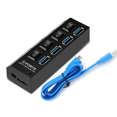 Micro USB HUB 3.0 4 Ports Expander 5Gbps Hub Hab Keyboard Hub High Speed Splitter Adapter για υπολογιστή υπολογιστή