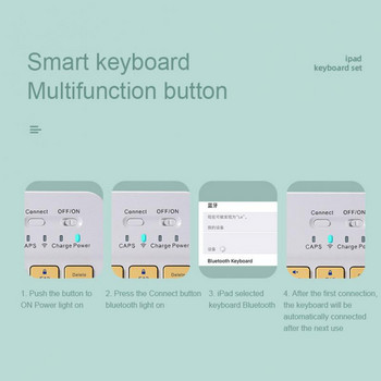 Клавиатура Безжична мишка за IPad 11 Case 2021 2020 Air 4 10.2 9th 8th Generation Case Mini 6 Air 2 Keyboard