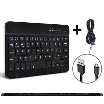 Клавиатура Безжична Bluetooth клавиатура за таблет Компютър Преносим телефон Мини безжична акумулаторна клавиатура