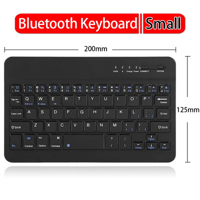Πληκτρολόγιο Ασύρματο πληκτρολόγιο Bluetooth για tablet υπολογιστή Notebook τηλέφωνο Mini ασύρματο επαναφορτιζόμενο πληκτρολόγιο