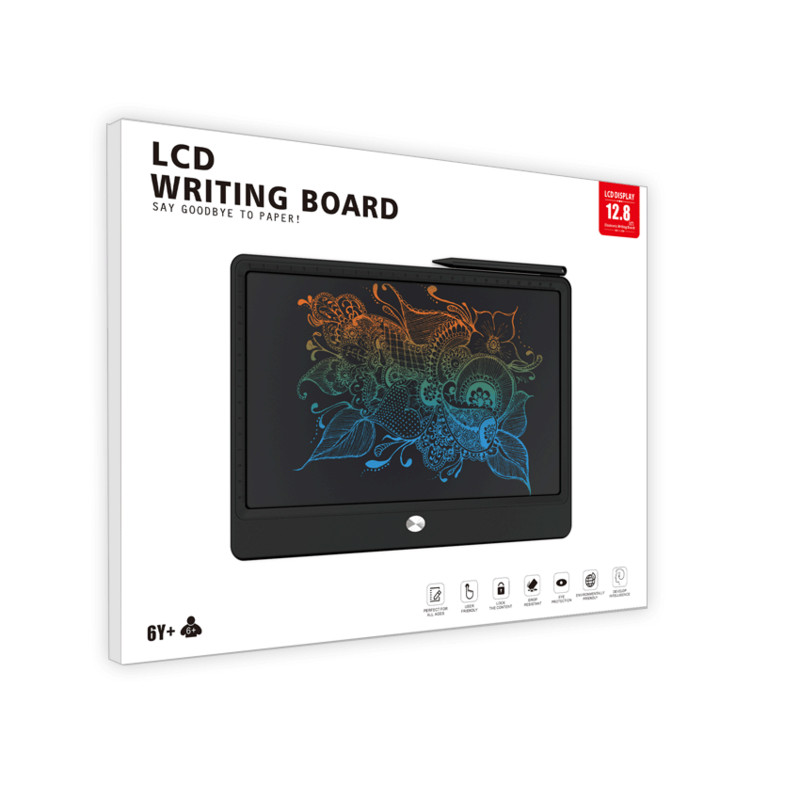 Tabletă de scris cu ecran LCD de 12,8 inch Tabletă grafică digitală pentru desen Tablou pentru scris de mână Tablou pentru scris color pentru copil