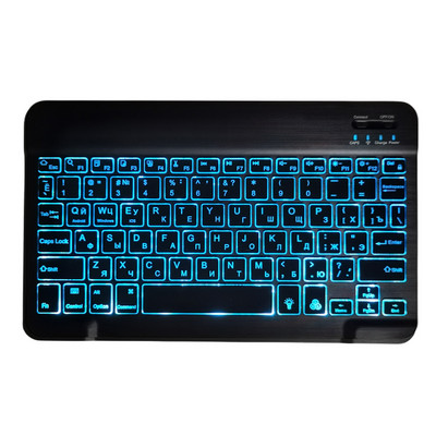 Πληκτρολόγιο Bluetooth 7 χρωμάτων RGB Επαναφορτιζόμενο Ασύρματο πληκτρολόγιο με οπίσθιο φωτισμό για iPad mini Air Pro για Android Widows Phone Tablet
