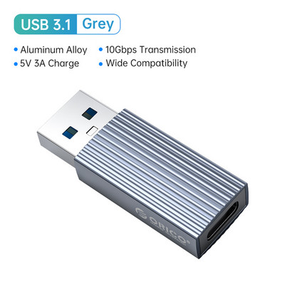 ORICO USB 3.0 HUB 4 priključka Aluminij Typc-c na USB 3.0 HUB 5Gbps velike brzine Multi Type C Splitter Ultra-Slim OTG adapter za PC