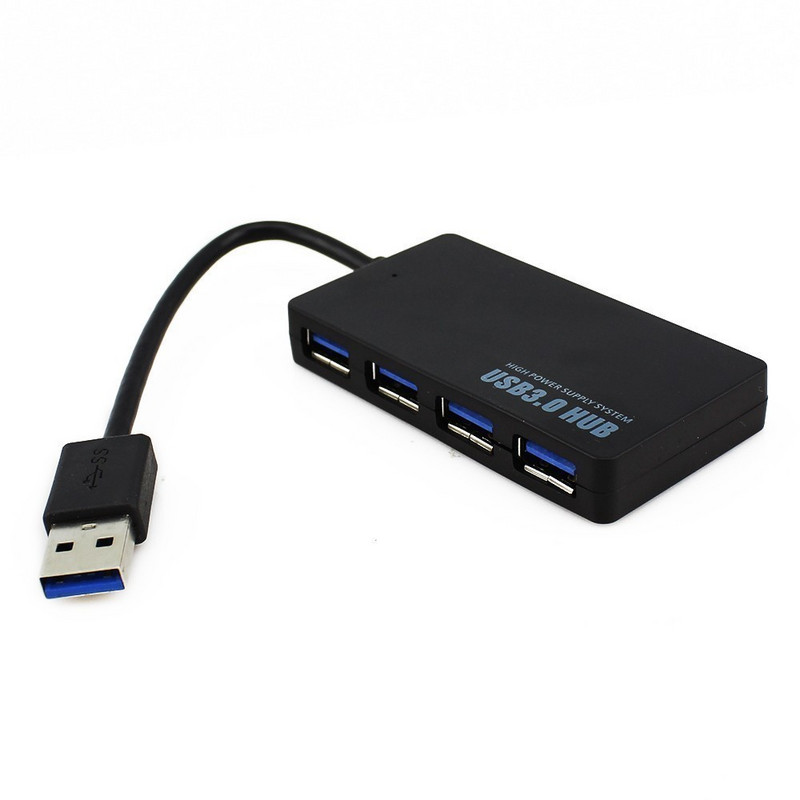 CHYI USB 3.0 Hub Multi In One 4 Θύρες USB3.0 Hab Splitter με εξωτερικό προσαρμογέα ρεύματος Combo Αξεσουάρ υπολογιστή για υπολογιστή Macbook