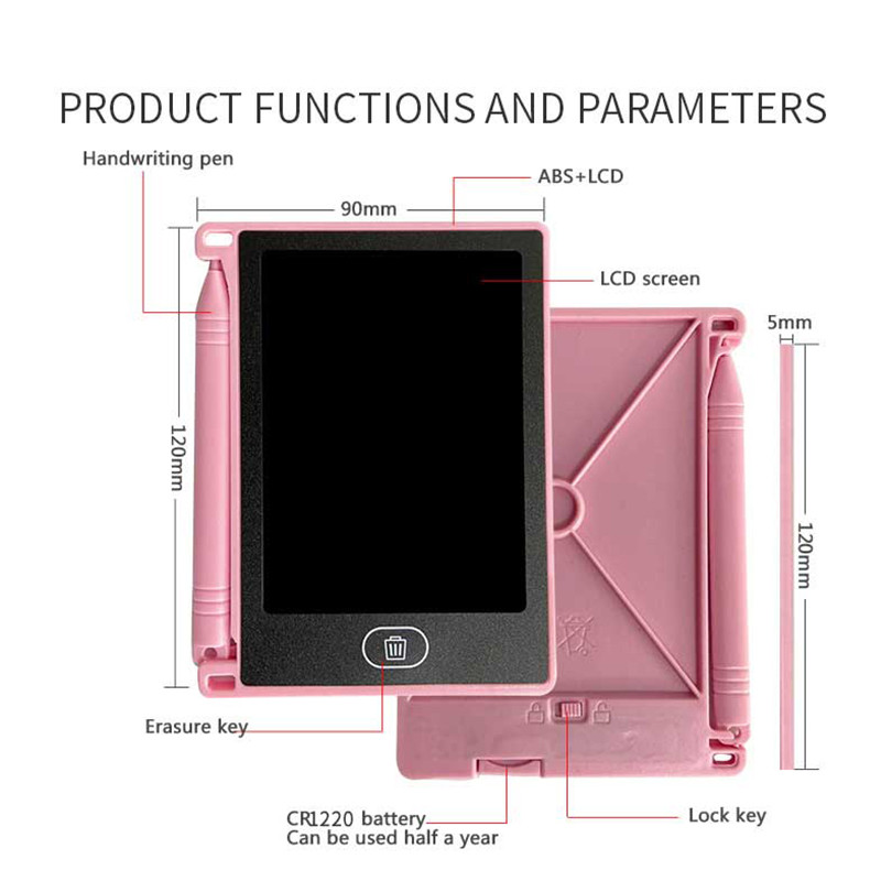 4,4-inčni LCD ploča za pisanje Elektronička ploča za interaktivne igre za crtanje Digitalna ploča za pisanje u boji Poklon olovka za djecu i odrasle