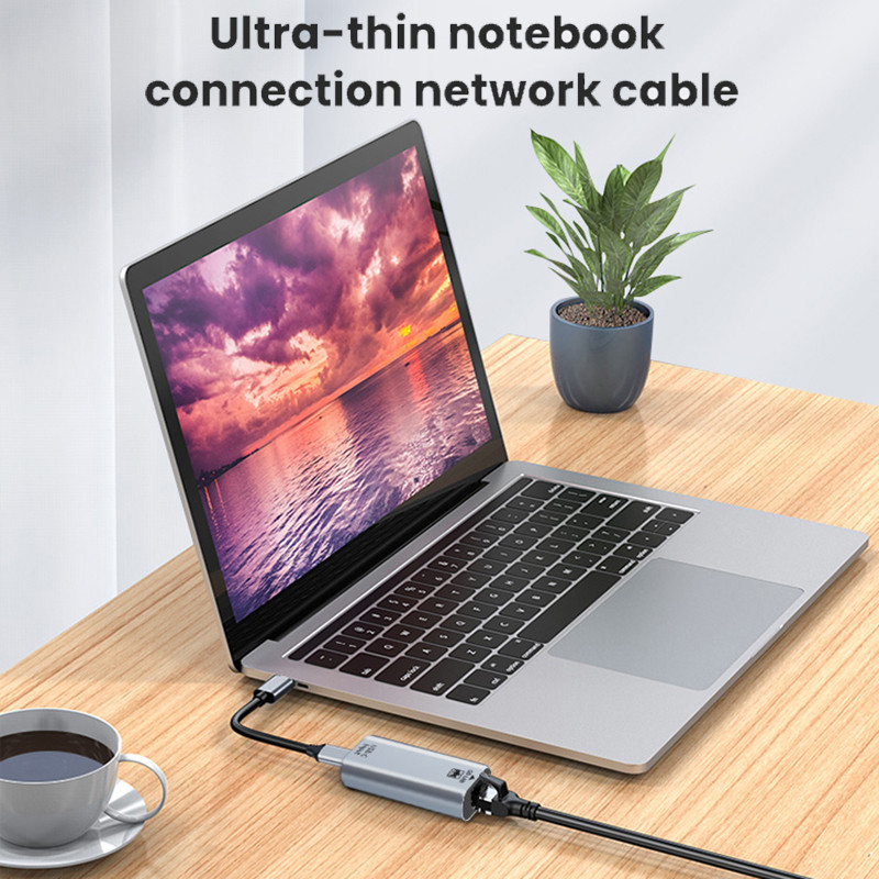 1000M USB C väline võrgukaart ilma juhtmeta Type-C to RJ45 konverteri Etherneti LAN-adapteri USB-jaoturi Windows Android Mac OS jaoks