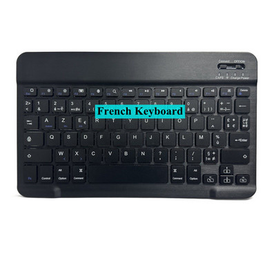 10 inčna Bluetooth tipkovnica francuska španjolska ruska arapska AZERTY tipkovnica bežična univerzalna za IPad Tablet Pro 9.7 Air Android