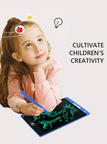 TISHRIC 12\'\' таблет за писане за деца Графичен таблет със стилус дъска за рисуване/подложка Електронна черна дъска Детска играчка Коледен подарък