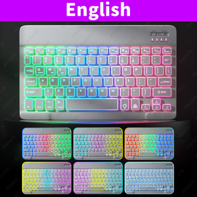 Za iPad Tipkovnica s pozadinskim osvjetljenjem Bežična tipkovnica Bluetooth-kompatibilna Za Samsung Xiaomi Huawei Apple Phone Laptop Tablet Tipkovnica