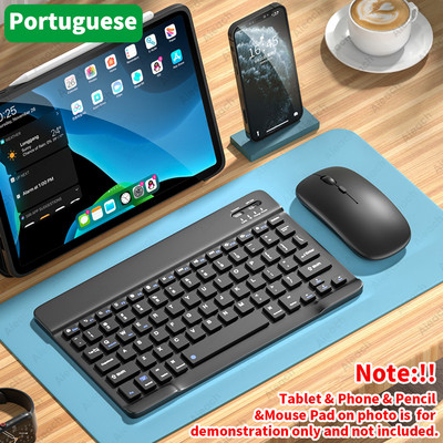AIEACH Bluetooth Tablet billentyűzet iPadhez Lenovo Xiaomi Samsung vezeték nélküli billentyűzetek egér iOS Android Windows Phone billentyűzethez