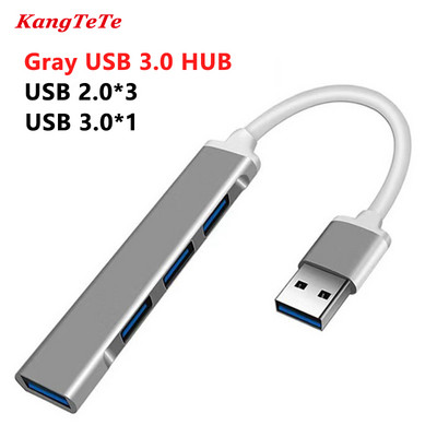 Stație de andocare Hub USB tip C 3.0 cu 4 porturi pentru PC iPad Accesorii pentru computer HUB multiport Splitter de mare viteză porturi 3.0/2.0