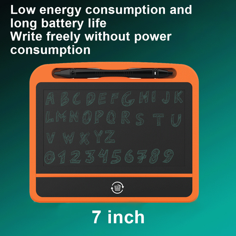 Tabletă de desen portabilă de 7 inchi Tabletă de scris LCD colorată Tablă de scris electronică pentru desen cu stilou pentru copii Notă de studiu