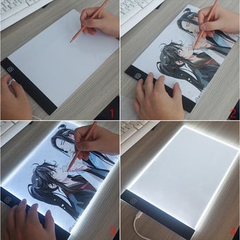 Elice A4/A5 Дъска за рисуване Led light pad USB Art Copy Pad Board Детска играчка Дъска за рисуване Образователни подаръци за деца