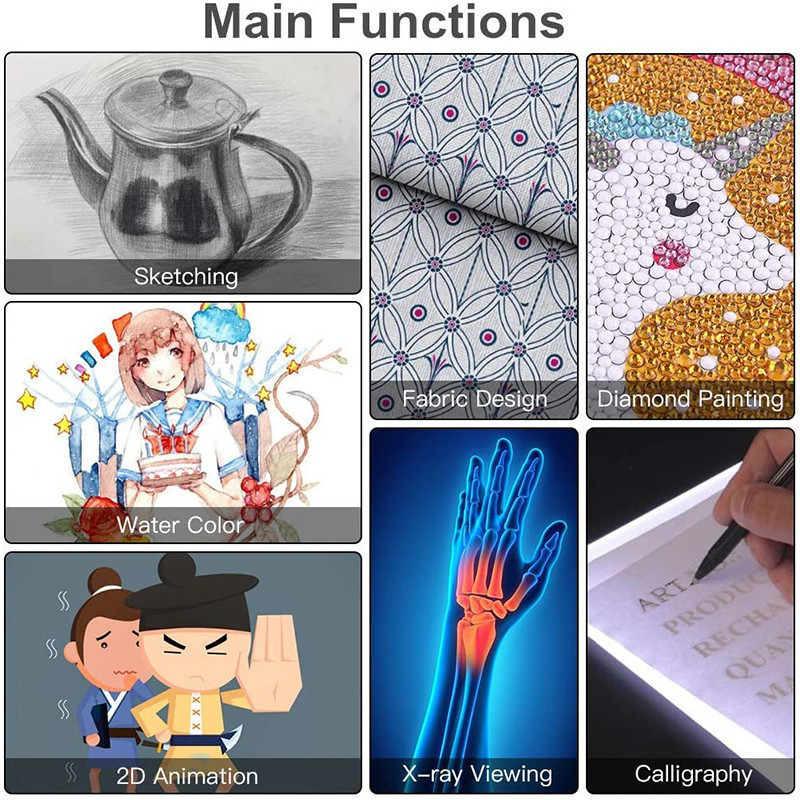 Elice A4/A5 rajztábla Led világító pad USB Art Copy Pad Board Gyermekjáték Festőtábla Oktatási ajándékok gyerekeknek