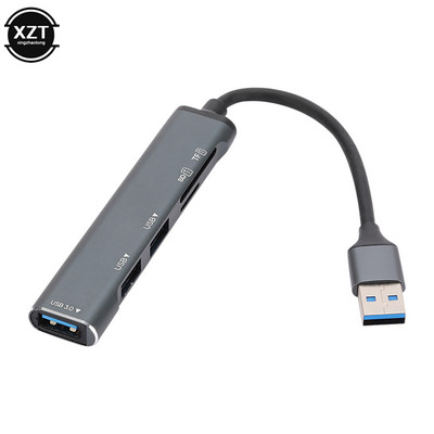 Többfunkciós USB 3.0 Type-c Splitter 5 az 1-ben bővítő dokkoló állomás USB3.0 hub USB 2.0 HUB TF/SD kártyaolvasóval
